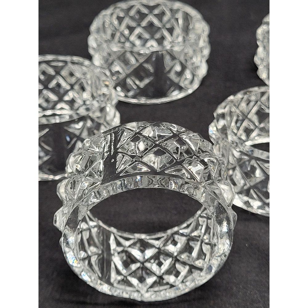 Italian Crystal Napkin Rings - Picture 4 of 7